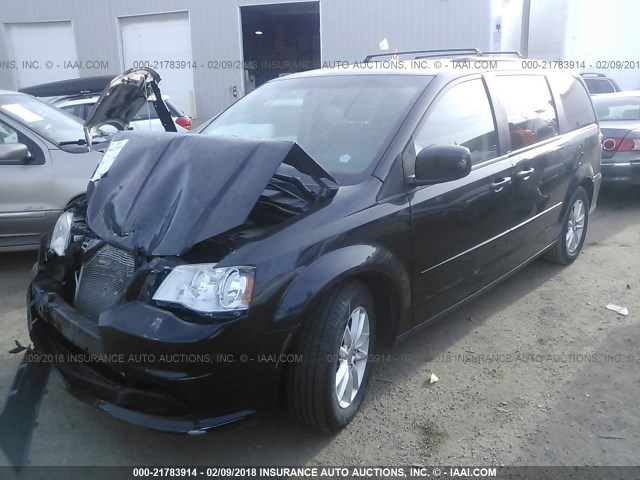 2C4RDGCG6DR684996 - 2013 DODGE GRAND CARAVAN SXT BLACK photo 2