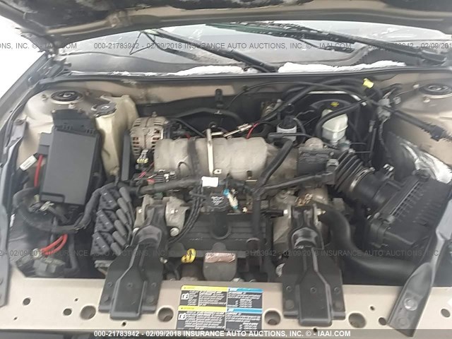 2G2WP552161308812 - 2006 PONTIAC GRAND PRIX GOLD photo 10