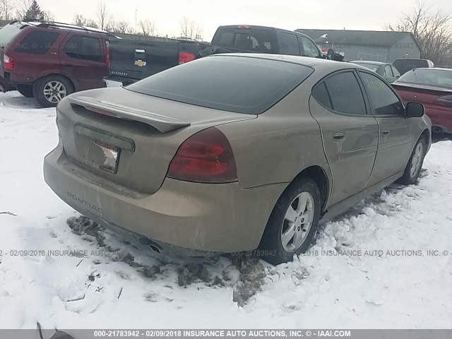 2G2WP552161308812 - 2006 PONTIAC GRAND PRIX GOLD photo 4