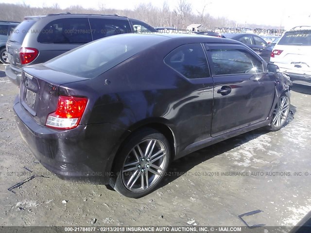 JTKJF5C73C3035832 - 2012 TOYOTA SCION TC 栗色 照片 4