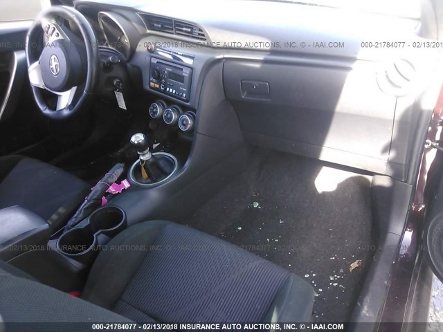 JTKJF5C73C3035832 - 2012 TOYOTA SCION TC 栗色 照片 5