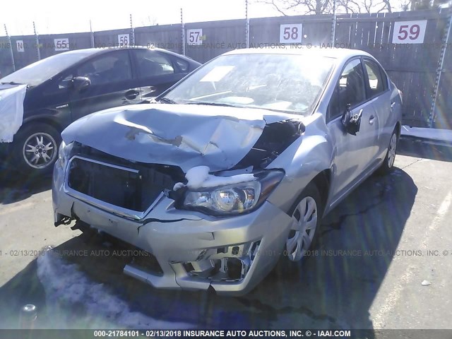 JF1GJAA66FG020554 - 2015 SUBARU IMPREZA SILVER photo 2