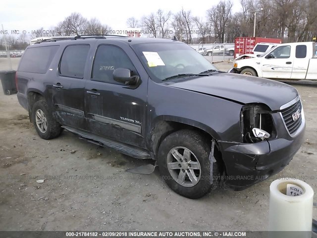 1GKUKKE31AR225877 - 2010 GMC YUKON XL K1500 SLT GRAY photo 1