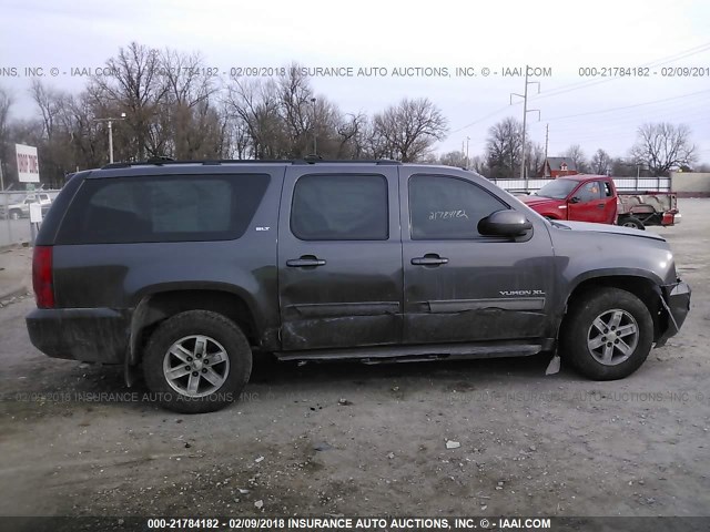 1GKUKKE31AR225877 - 2010 GMC YUKON XL K1500 SLT GRAY photo 6