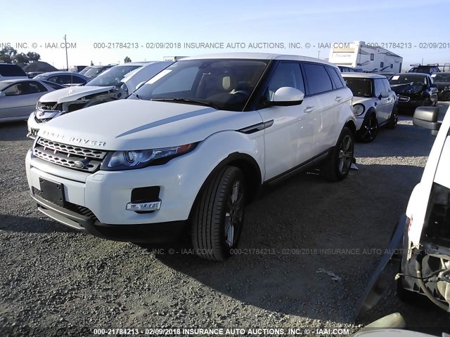 SALVP2BG7FH075465 - 2015 LAND ROVER RANGE ROVER EVOQUE PURE PLUS WHITE photo 2