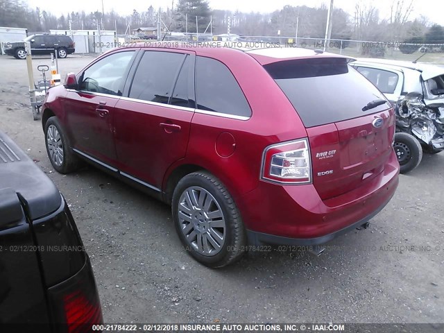 2FMDK3KC2ABA45800 - 2010 FORD EDGE LIMITED RED photo 3