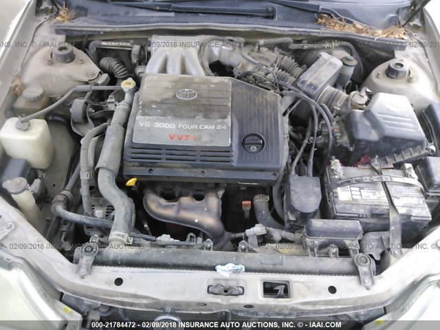 4T1BF28B92U235688 - 2002 TOYOTA AVALON XL/XLS TAN photo 10