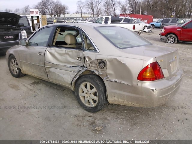 4T1BF28B92U235688 - 2002 TOYOTA AVALON XL/XLS TAN photo 3