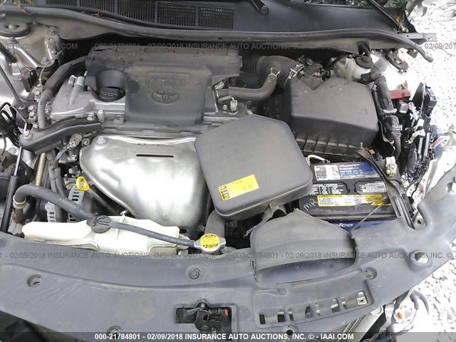 4T1BF1FK3CU147850 - 2012 TOYOTA CAMRY SE/LE/XLE ვერცხლისფერი ფოტო 10
