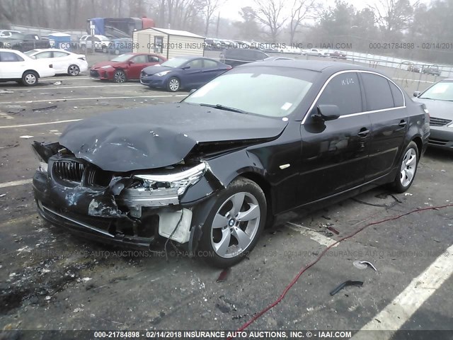 WBANU53548CT00095 - 2008 BMW 528 I BLACK photo 2