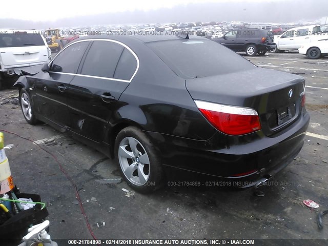 WBANU53548CT00095 - 2008 BMW 528 I BLACK photo 3