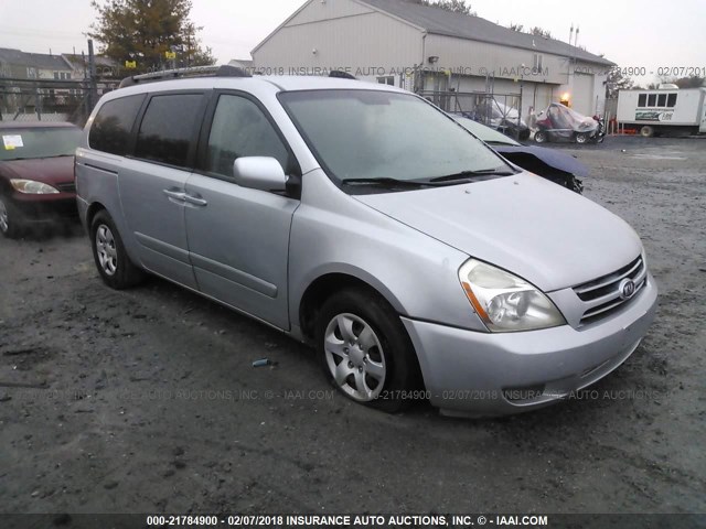 KNDMB233366097326 - 2006 KIA SEDONA EX/LX SILVER photo 1