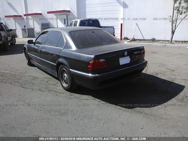 WBAGJ8327WDM15158 - 1998 BMW 740 IL BLACK photo 3