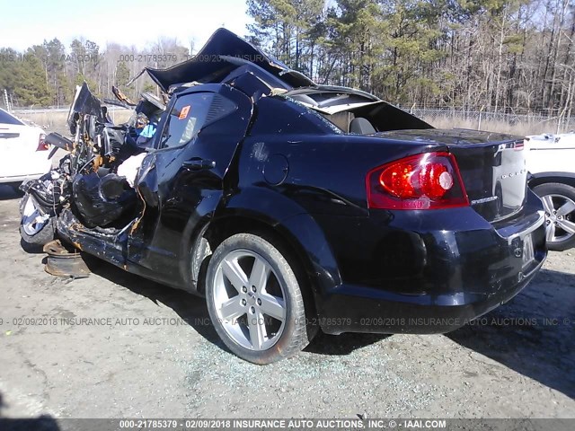 1B3BD1FB0BN556909 - 2011 DODGE AVENGER MAINSTREET BLACK photo 3