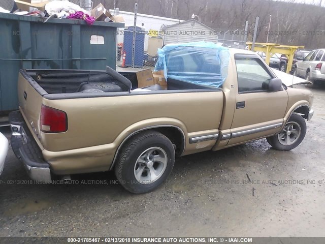 1GCCS1446Y8136155 - 2000 CHEVROLET S TRUCK S10 BEIGE photo 4