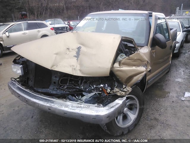 1GCCS1446Y8136155 - 2000 CHEVROLET S TRUCK S10 BEIGE photo 6