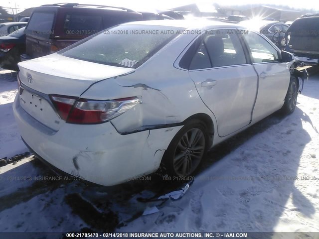 4T1BF1FK4FU893468 - 2015 TOYOTA CAMRY LE/XLE/SE/XSE Weiß Foto 4