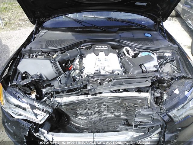 WAUHGAFC9FN030449 - 2015 AUDI A6 PRESTIGE შავი ფოტო 10
