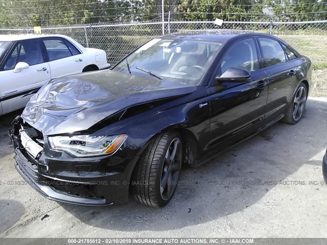 WAUHGAFC9FN030449 - 2015 AUDI A6 PRESTIGE შავი ფოტო 2