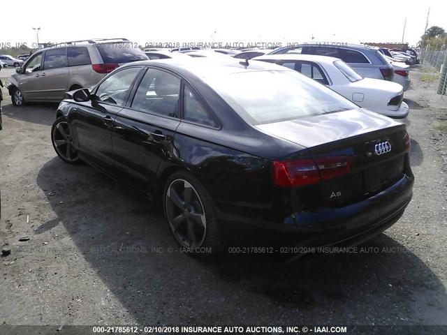 WAUHGAFC9FN030449 - 2015 AUDI A6 PRESTIGE შავი ფოტო 3