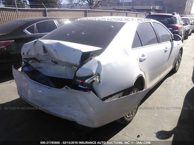4T1BD1FK7EU102970 - 2014 TOYOTA CAMRY HYBRID/LE/XLE 白色 照片 4