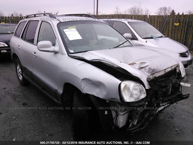 KM8SC13D04U578601 - 2004 HYUNDAI SANTA FE GLS/LX SILVER photo 1