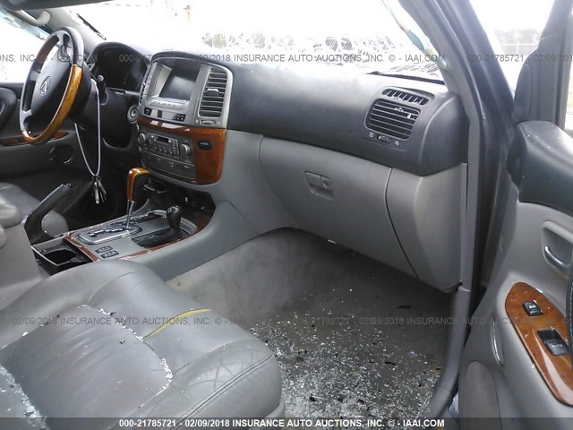 JTJHT00W333527139 - 2003 LEXUS LX 470 GRAY photo 5