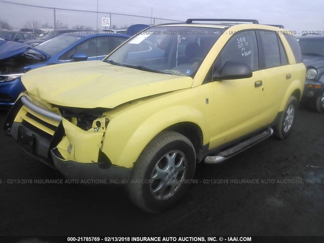 5GZCZ63B63S806449 - 2003 SATURN VUE YELLOW photo 2