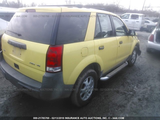 5GZCZ63B63S806449 - 2003 SATURN VUE YELLOW photo 4