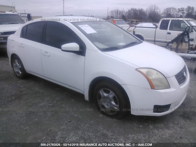 3N1AB61E57L673460 - 2007 NISSAN SENTRA 2.0/2.0S/2.0SL WHITE photo 1