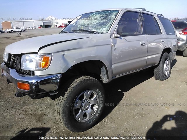 JT3HN86R8T0009983 - 1996 TOYOTA 4RUNNER SR5 GRAY photo 2