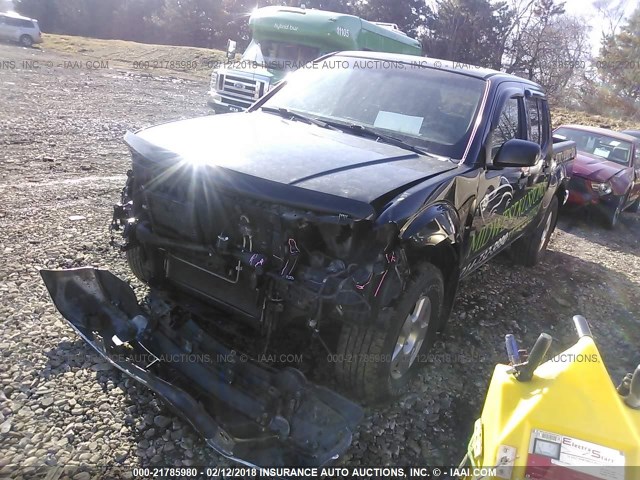 1N6AD07W28C410552 - 2008 NISSAN FRONTIER CREW CAB LE/SE/OFF ROAD BLACK photo 2