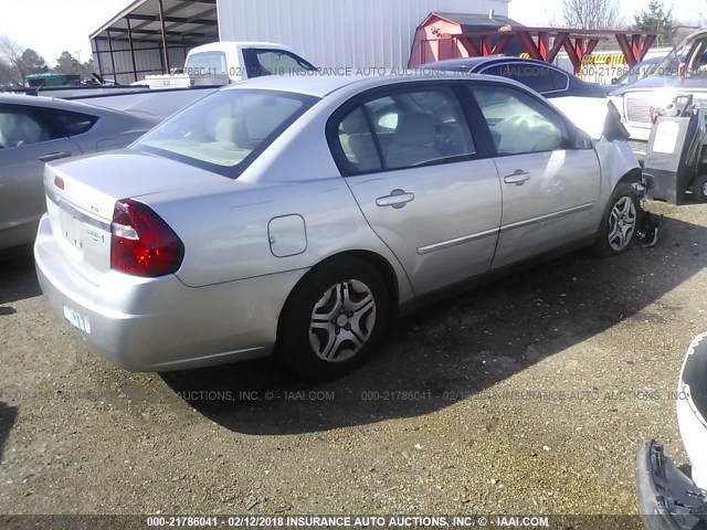 1G1ZS51F76F141812 - 2006 CHEVROLET MALIBU LS ვერცხლისფერი ფოტო 4