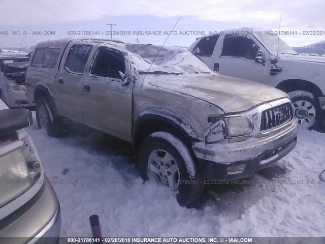 5TEHN72N93Z240285 - 2003 TOYOTA TACOMA DOUBLE CAB 金色 照片 1