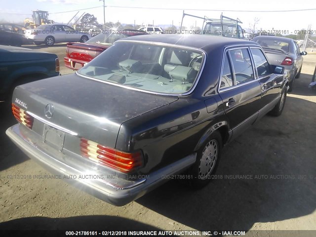 WDBCA25D5JA411907 - 1988 MERCEDES-BENZ 300 SEL BLACK photo 4