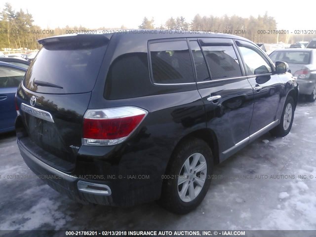 5TDBK3EH1DS238431 - 2013 TOYOTA HIGHLANDER PLUS/SE BLACK photo 4