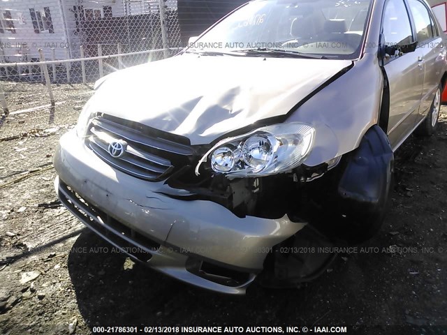 2T1BR32E04C284394 - 2004 TOYOTA COROLLA CE/LE/S GOLD photo 6