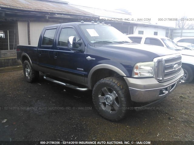 1FTSW21PX6ED63383 - 2006 FORD F250 SUPER DUTY BLUE photo 1