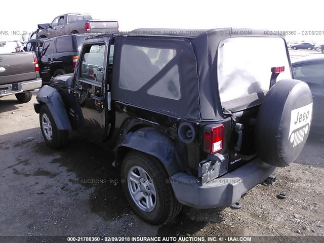1C4AJWAG3CL191769 - 2012 JEEP WRANGLER SPORT 黑色 照片 3