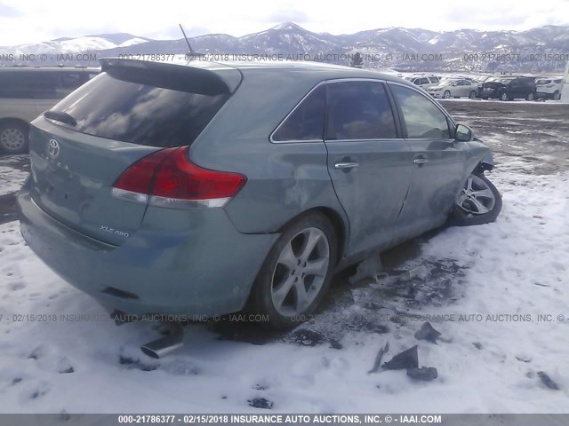 4T3BK3BB0CU072612 - 2012 TOYOTA VENZA LE/XLE/LIMITED GREEN photo 4