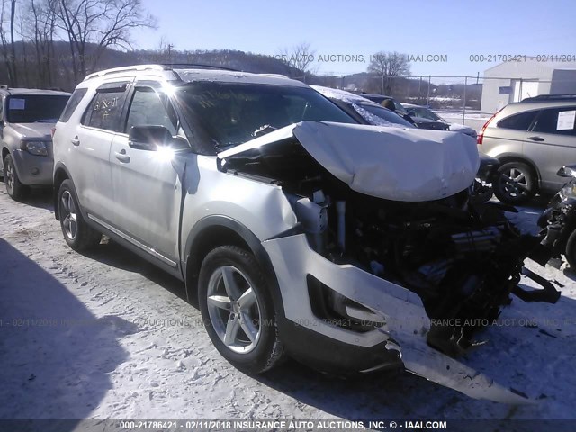 1FM5K8D8XGGB05897 - 2016 FORD EXPLORER XLT WHITE photo 1