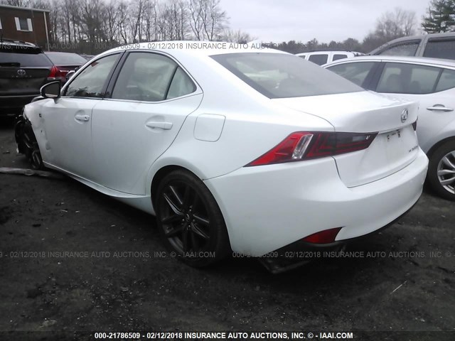 JTHCE1D23E5003287 - 2014 LEXUS IS 350 WHITE photo 3