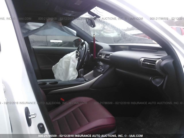 JTHCE1D23E5003287 - 2014 LEXUS IS 350 WHITE photo 5