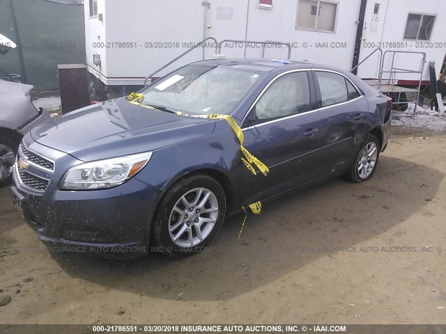 1G11C5SA7DF321611 - 2013 CHEVROLET MALIBU 1LT BLUE photo 2