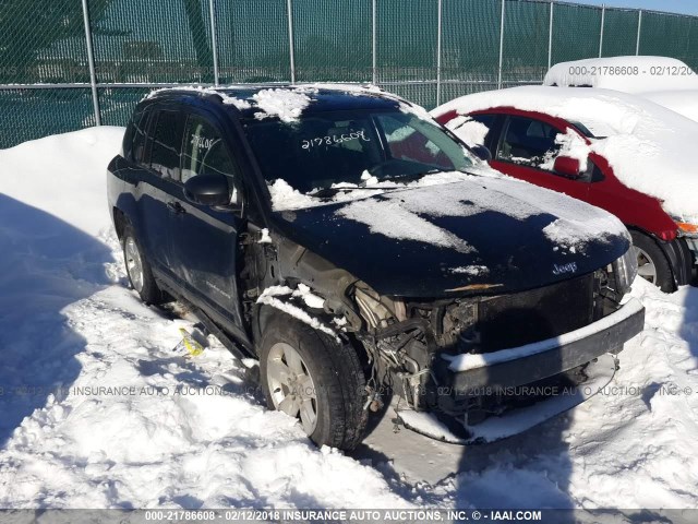 1C4NJCBA7ED749789 - 2014 JEEP COMPASS SPORT BLACK photo 1