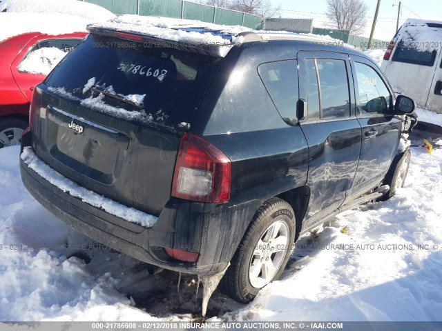 1C4NJCBA7ED749789 - 2014 JEEP COMPASS SPORT BLACK photo 4