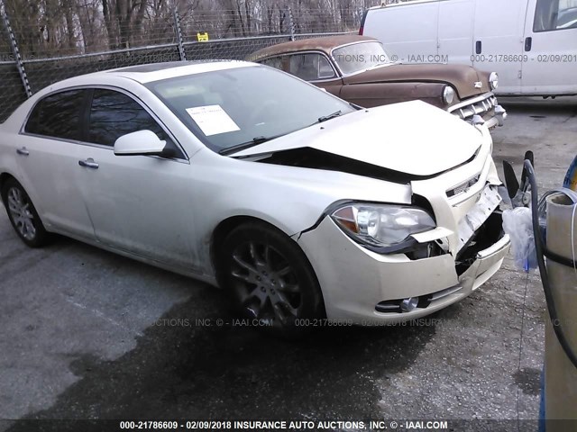 1G1ZE5E78AF233725 - 2010 CHEVROLET MALIBU LTZ WHITE photo 1
