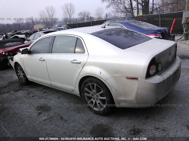 1G1ZE5E78AF233725 - 2010 CHEVROLET MALIBU LTZ WHITE photo 3