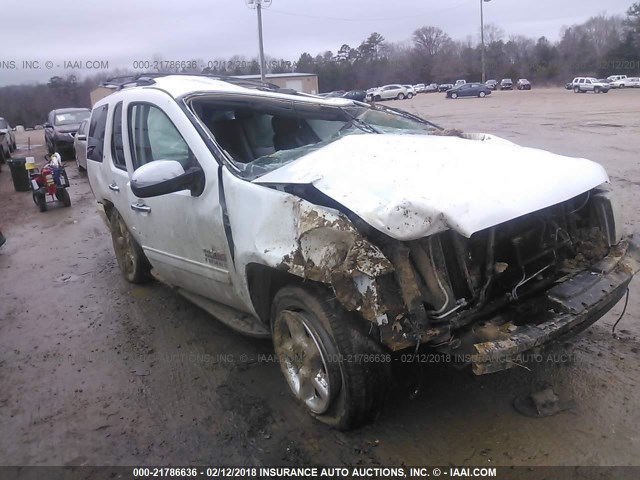 1GNUCBE02AR185492 - 2010 CHEVROLET TAHOE C1500 LT WHITE photo 1