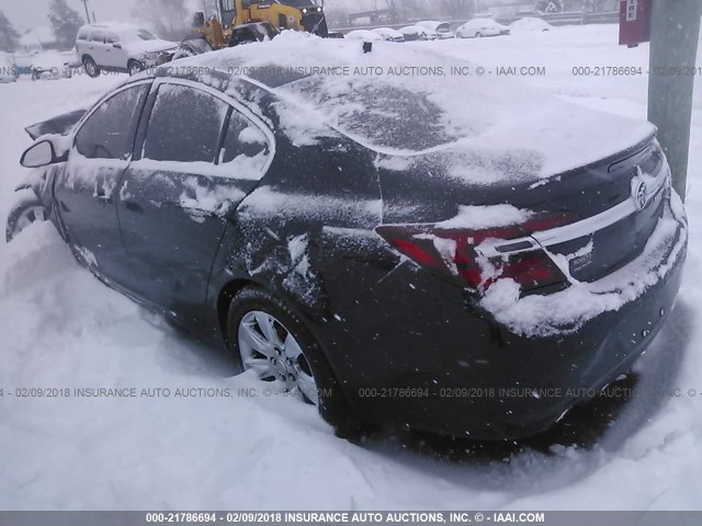 2G4GK5EX1G9108053 - 2016 BUICK REGAL BLACK photo 3